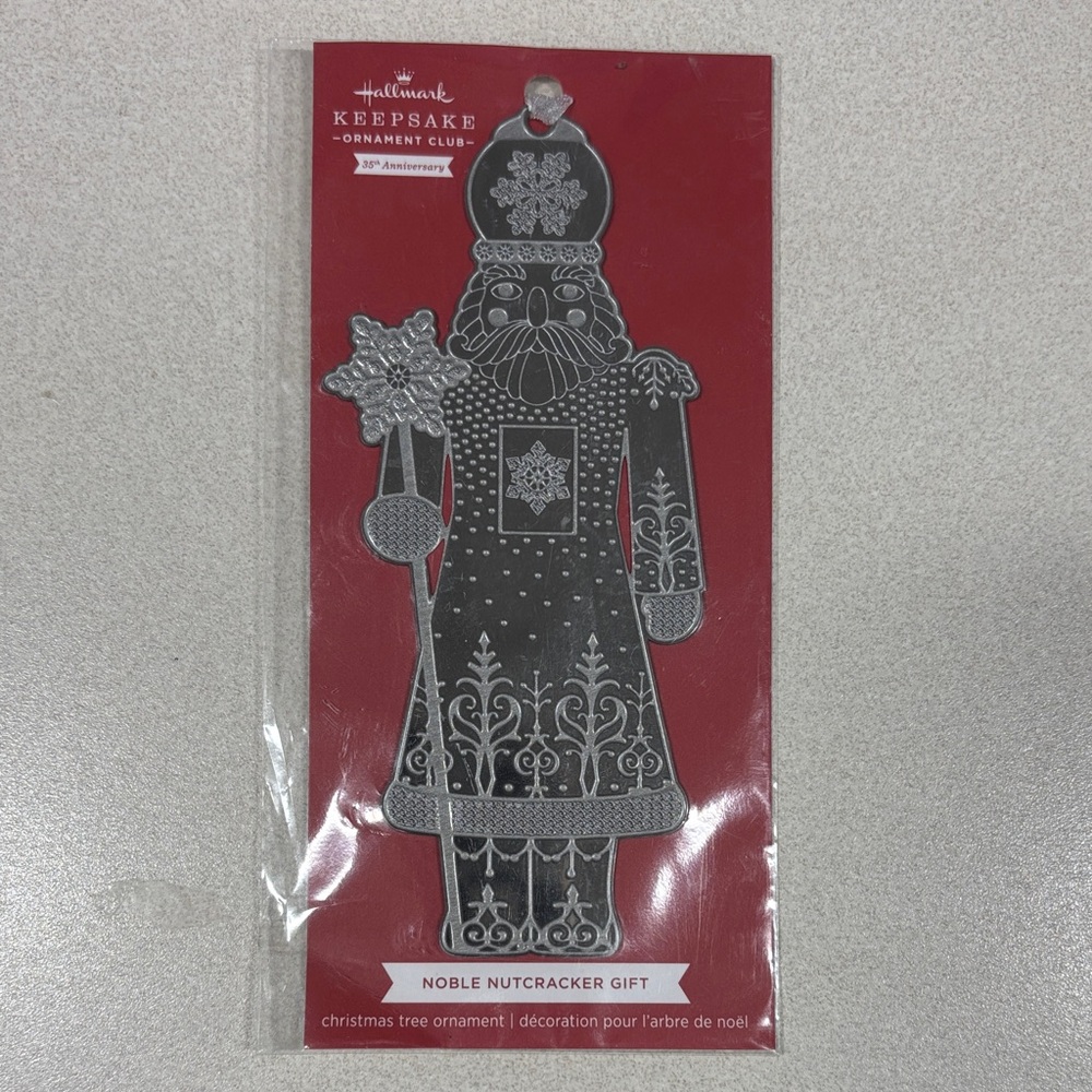 Hallmark Keepsake Silver Nutcracker Ornament NEW